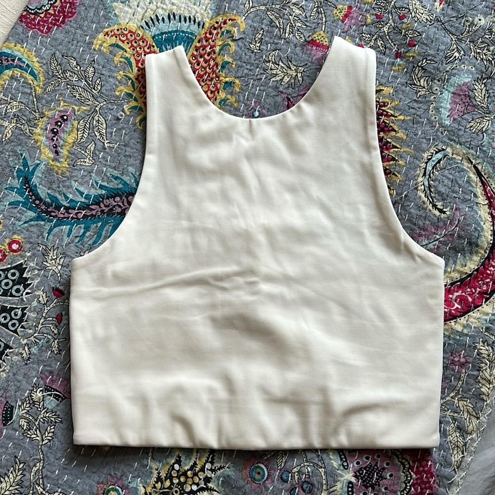 GIRLFRIEND COLLECTIVE Dylan Sports Bra in Ivory